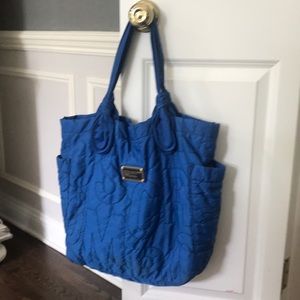 Marc Jacobs cobalt blue nylon bag